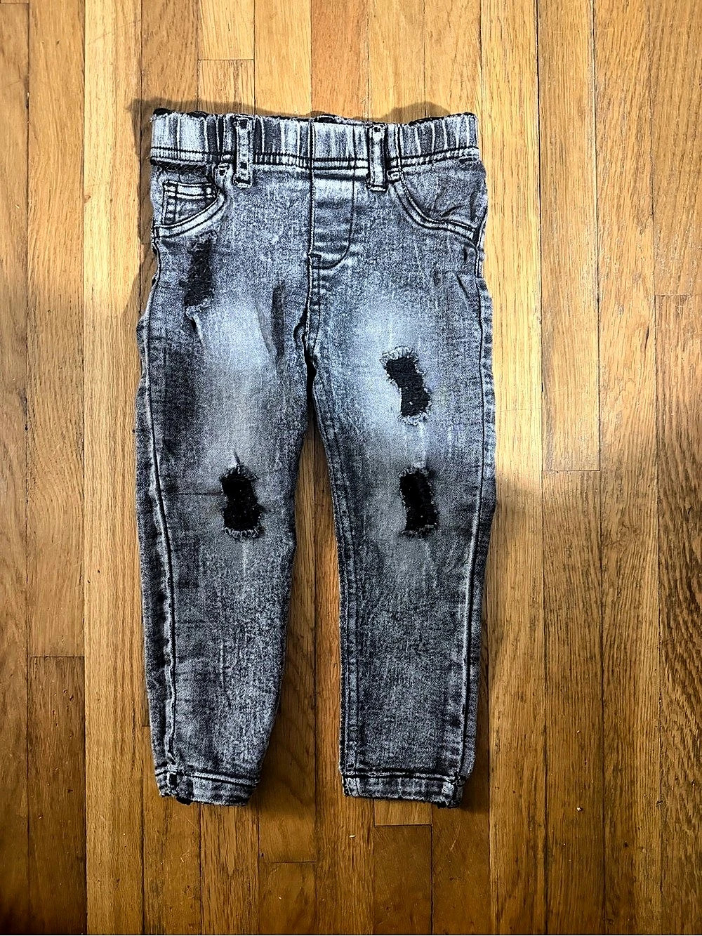 LENOX JAMES Distressed Jeans - Grey Wash Boys 18-24M